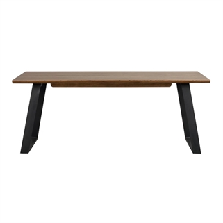 Rowico | Melville planke spisebord | Brun egetræ inkl. 2 tillægsplader